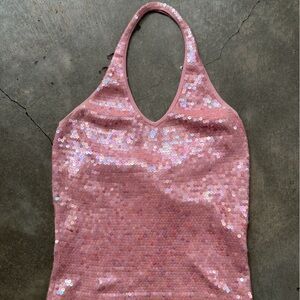 Sequin Pink Women's Top